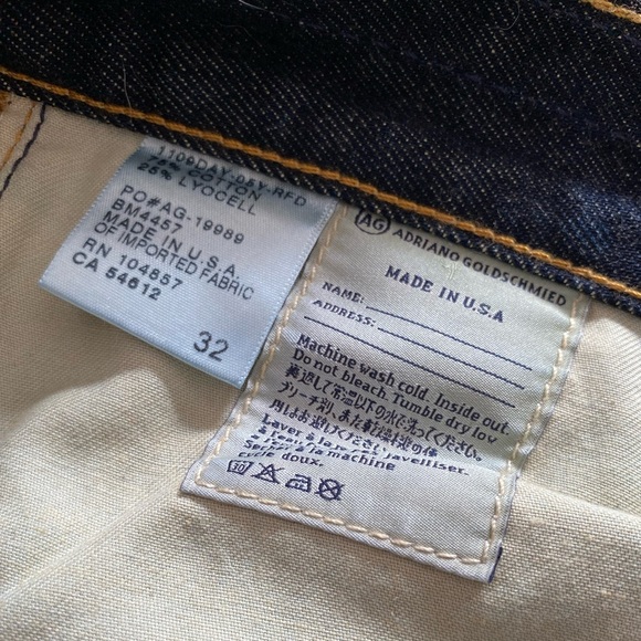 NWT AG Adriano Goldschmied Jeans The Geffen Easy Slim Denim Blue Distressed New - Picture 5 of 9